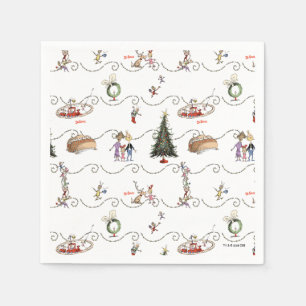 Serviette En Papier Célébration de la guirlande de Noël de Whoville