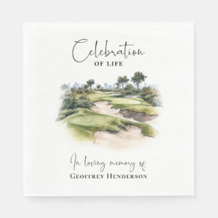 Serviette En Papier Célébration de la vie au parcours de golf
