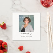 Serviette En Papier Célébration de la vie Photo Funeral Memorial (En situation)