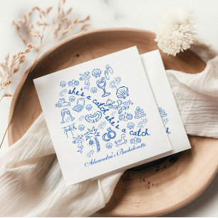 Serviette En Papier Célébration de l'enterrement de vie de jeune fille