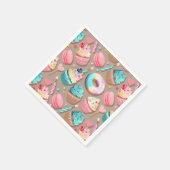 Serviette En Papier Célébration des desserts sucrés (Coin)