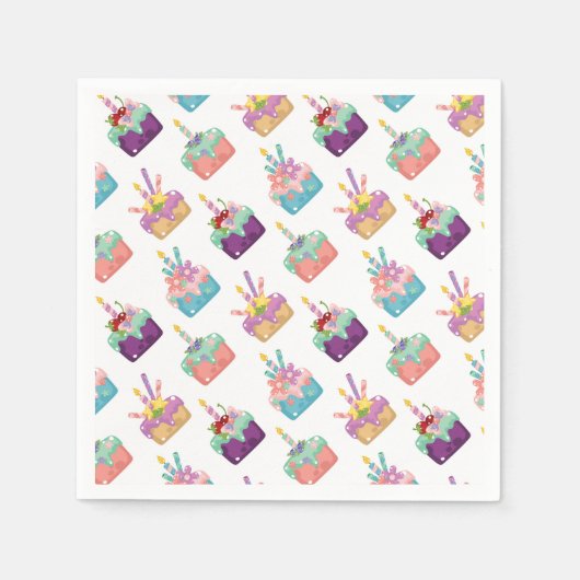 Serviette En Papier Célébration des gâteaux (Devant)