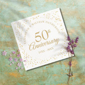 Serviette En Papier Célébration d'or de 50 ans