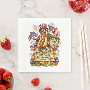 Serviette En Papier Célébration du 250e anniversaire de l'indépendance