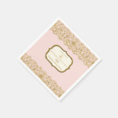 Serviette En Papier Célébration du 50e anniversaire du Mariage rose Go (Coin)