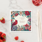 Serviette En Papier Célébration du cardinal rouge du monument funérair (En situation)