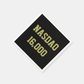 Serviette En Papier Célébration du marché Stock NASDAQ 16000 (Coin)