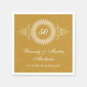 Serviette En Papier Célébration du Médaillon d'or (Devant)