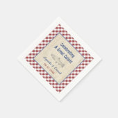 Serviette En Papier Célébration D'Un Grand Poisson Fry Couples Douche (Coin)