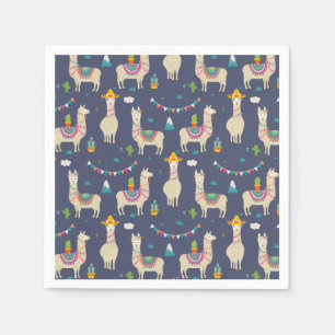 Serviette En Papier Célébration Llama Motif