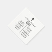 Serviette En Papier Celebration Of Life Bible Verse Funeral (Coin)