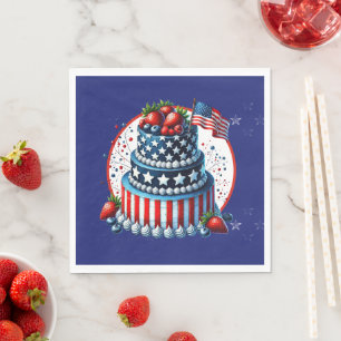 Serviette En Papier Célébration patriotique et impertinente