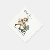 Serviette En Papier Célébrations d'hiver dans la neige, avec Kittens (Coin)