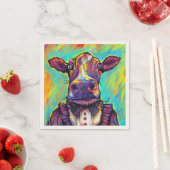 Serviette En Papier Célèbre Cocktail de vache serviettes (En situation)