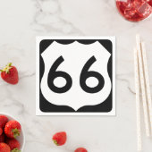 Serviette En Papier Célèbre Route 60 Six Papier Paniers (En situation)