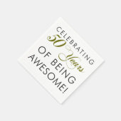 Serviette En Papier Célébrer 50 Ans D'Être Étonnant (Coin)