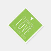 Serviette En Papier Célébrer l'amour | MARIAGE (Coin)