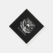 Serviette En Papier Célébrer les nouveaux débuts Vin Verre Illustratio (Coin)