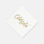 Serviette En Papier Célébrez les serviettes à huile d'or (Coin)