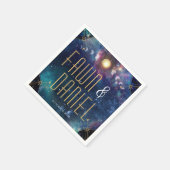 Serviette En Papier Céleste Lune Phase Mariage serviettes (Coin)