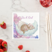Serviette En Papier Celestial Baby shower  (En situation)