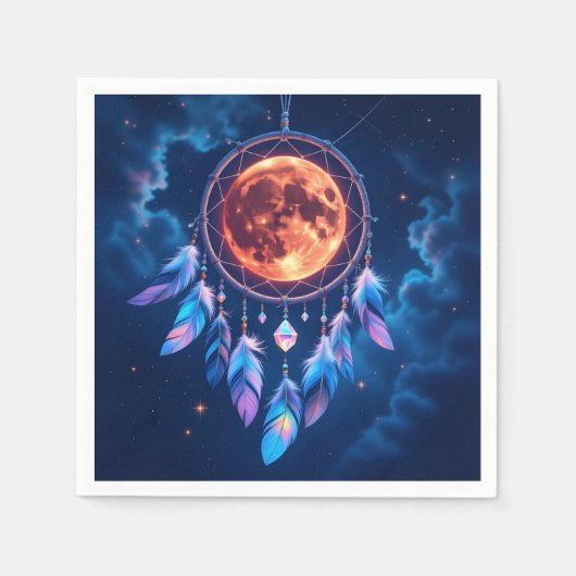 Serviette En Papier Celestial Eclipse Dreamcatcher (Devant)