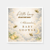 Serviette En Papier Celestial Honey Bee Baby Shower (Devant)