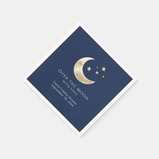 Serviette En Papier Celestial Moon and Stars Over the Moon Paper (Coin)