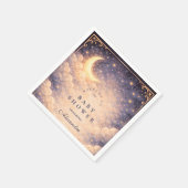 Serviette En Papier Celestial Moon Stars Neutral Baby Shower (Coin)