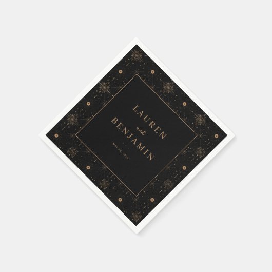 Serviette En Papier Celestial Romance Wedding (Coin)