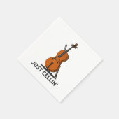 Serviette En Papier Cellist Just Cellin Fiddle Instrumentalist (Coin)