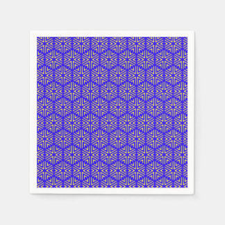 Serviette En Papier Cellules bleues