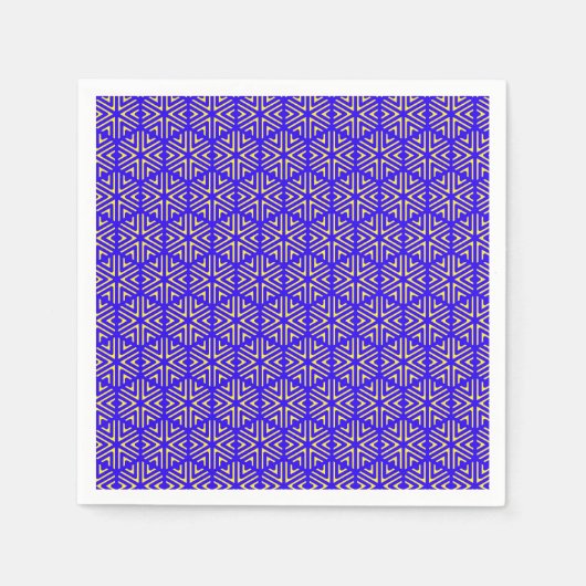Serviette En Papier Cellules bleues (Devant)