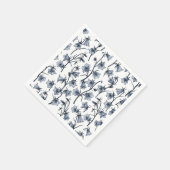 Serviette En Papier Cellules bleues, Cloches, Bellflowers (Coin)