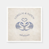 Serviette En Papier Celtic Viking Dragon Mariage (Devant)