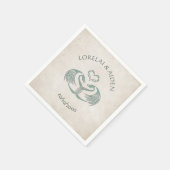 Serviette En Papier Celtic Viking Dragon Mariage (Coin)