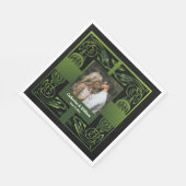 Serviette En Papier Celtique irlandais vert traditionnel (Coin)