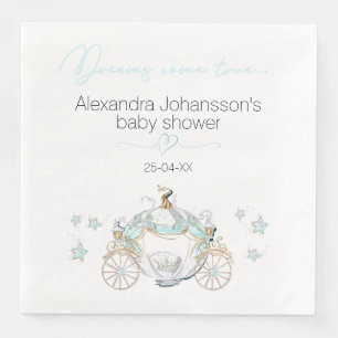 Serviette En Papier Cendrillon Fairy Tale Transport Citrouille