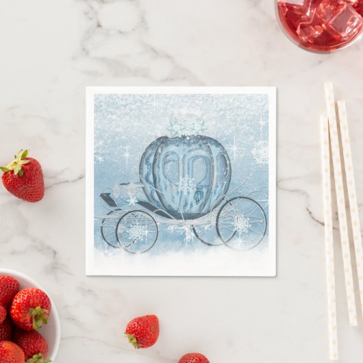 Serviette En Papier Cendrillon Napkins (En situation)