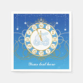 Serviette En Papier Cendrillon Presque minuit Blue Party Naples (Devant)