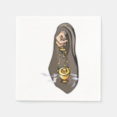 Serviette En Papier Censure catholique de l'encens culte (Devant)