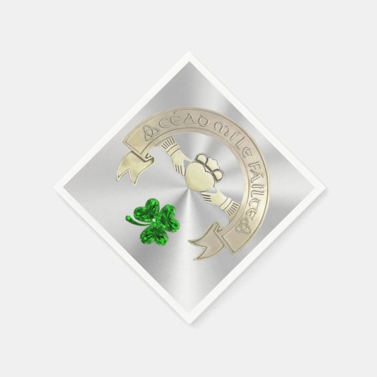 Serviette En Papier Cent Mille Salutations (Coin)