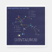 Serviette En Papier Centaurus de constellation de l'hémisphère Sud (Devant)