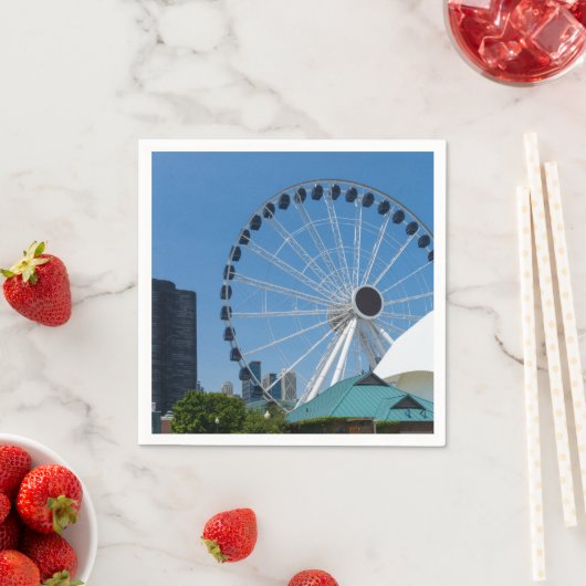 Serviette En Papier Centennial Ferris Wheel (En situation)