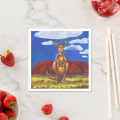 Serviette En Papier Centre du parti Kangaroo (En situation)