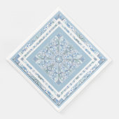 Serviette En Papier Céramique Lace bleu clair (Coin)