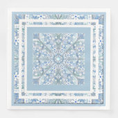 Serviette En Papier Céramique Lace bleu clair (Devant)