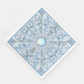 Serviette En Papier Céramique Lace bleu clair (Coin)