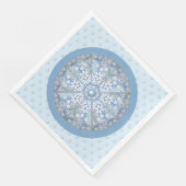 Serviette En Papier Céramique Lace bleu clair (Coin)