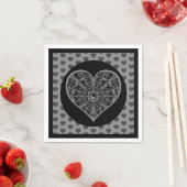Serviette En Papier Céramique noir (En situation)